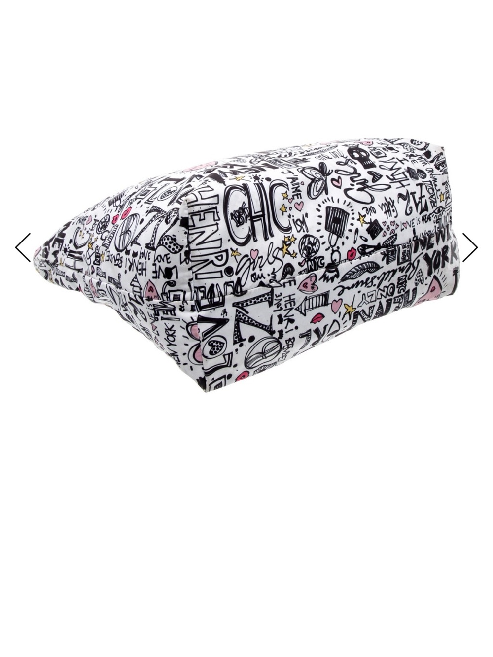 Henri Bendel Limited Edition Izak Graffiti Nylon Packable Tote Bag EUC - Picture 5 of 6